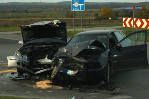 Zdjęcie wypadku drogowego w Kraśniku
