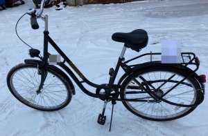 rower znaleziony na terenie miasta