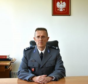 Komendant Powiatowy Policji w Kraśniku Artur Dybiński