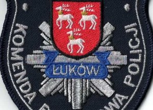 naszywka, logo łukowskich policjantów