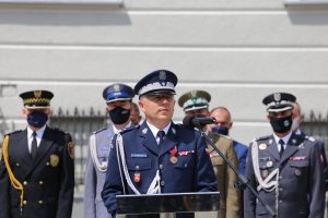 Komendant Wojewódzki Policji w Lublinie przemawia