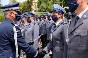 Wojewódzkie obchody Święta Policji w lubelskim garnizonie, wręczanie awansów