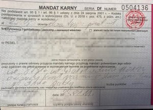 mandat karny