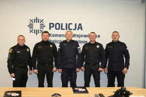 Delegacja Ukraińskiej policji z Komendantem Bieleckim