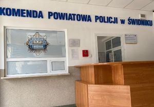 Portiernia w Komendzie Powiatowej Policji w Świdniku