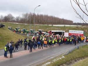 protestujący rolnicy