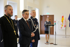 Komendant Wojewódzki Policji, Wojewoda Lubelski oraz ksiądz Marcin Gościk