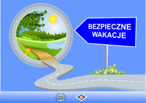 logo akcji Bezpieczne Wakacje.