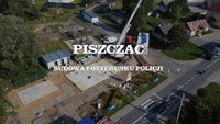 Zdjęcie z budowy nowego posterunku Policji w Piszczacu.
