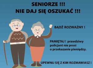 plakat na temat bezpieczeństwa seniorów