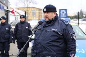 Zastępca Komendanta Wojewódzkiego Policji w Lublinie młodszy inspektor Olgierd Oleksiak