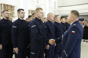 Komendant Wojewódzki Policji w Lublinie gratuluje wstąpienia w szeregi policji.