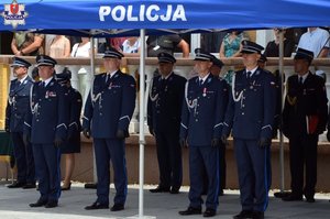 Komendant Wojewódzki Policji w Lublinie wraz z Komendantem Miejskim Policji w Zamościu