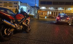 kontrola motocykla na drodze