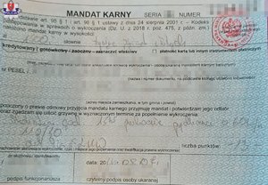 mandat karny kredytowany nałożony za przekroczenie prędkości