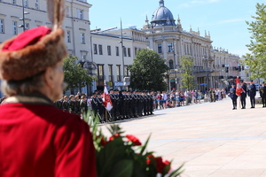 uroczystość święta Wojska Polskiego na placu w Lublinie