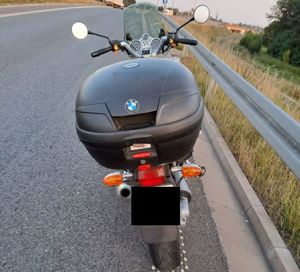 motocykl marki BMW zatrzymany do kontroli