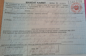 mandat karny