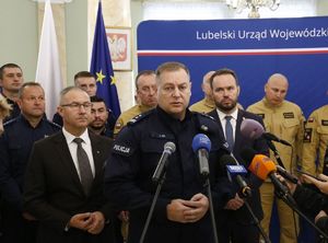 przemawia Komendant Wojewódzki Policji w Lublinie