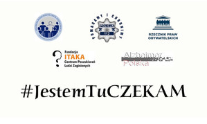 plakat kampanii #JestemTuCZEKAM