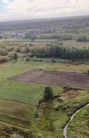 widok z policyjnego helikoptera