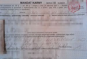 mandat karny