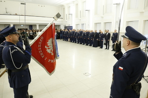 Uroczystość ślubowania nowych policjantów.