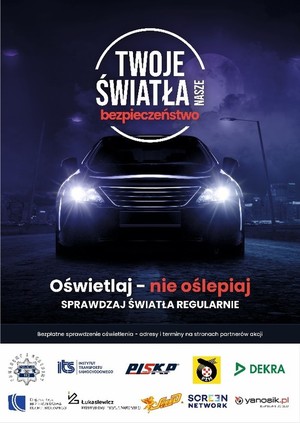 plakat kampanii Twoje światła - nasze bezpieczeństwo