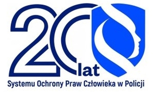 logo 20-lecia praw człowieka w Policji