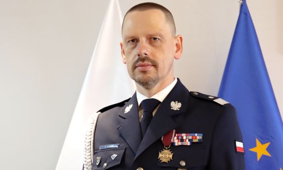 Komendant  Główny Policji nadinspektor Marek Boroń.