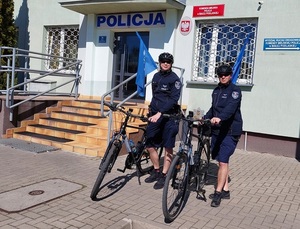 policjanci z patrolu rowerowego