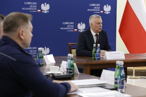 odprawa służb w Lubelskim Urzędzie Wojewódzkim