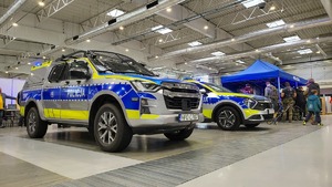 pokaz radiowozów na Targach Lublin