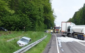 wypadek z udziałem 4 pojazdów w dąbrowie tarnawackiej