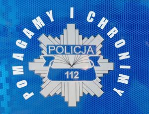 logo policji z napisem pomagamy i chronimy