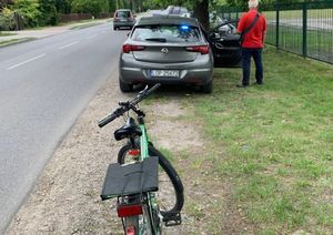 kontrola drogowa rowerzysty