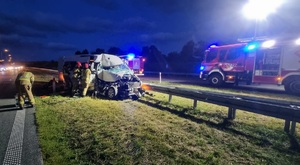 Zdjęcia ze zdarzenia drogowego na trasie S17