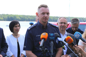 Zastępca Komendanta Wojewódzkiego Policji w Lublinie inspektor Robert Michna