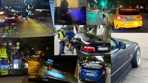 kolaż zdjęć z kontroli drogowych