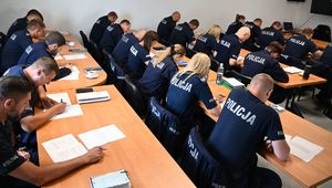 uczestnicy szkolenia podczas egzaminu