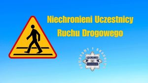 grafika z napisem niechronieni uczestnicy ruchu drogowego