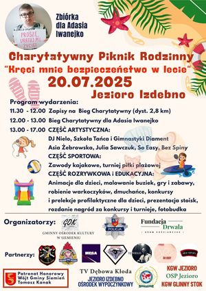 plakat dotyczący pikniku charytatywnego