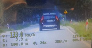 Zarejestrowane przekroczenie prędkości na videorejestratorze