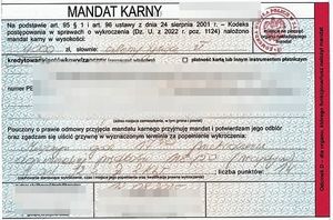 mandat karny