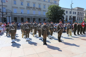 uroczystość święta Wojska Polskiego na placu w Lublinie