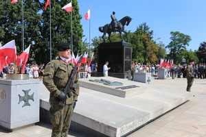 uroczystość święta Wojska Polskiego na placu w Lublinie
