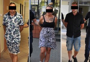 Kolaż zdjęć na których widać zatrzymanych sprawców kradzieży z włamaniem