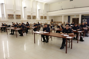 policjanci podczas konkursu