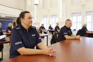 policjanci podczas konkursu