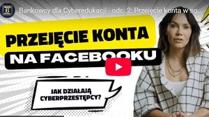aktorka Olga Bołądź na plakacie informującej o akcji Bankowcy dla CyberEdukacji